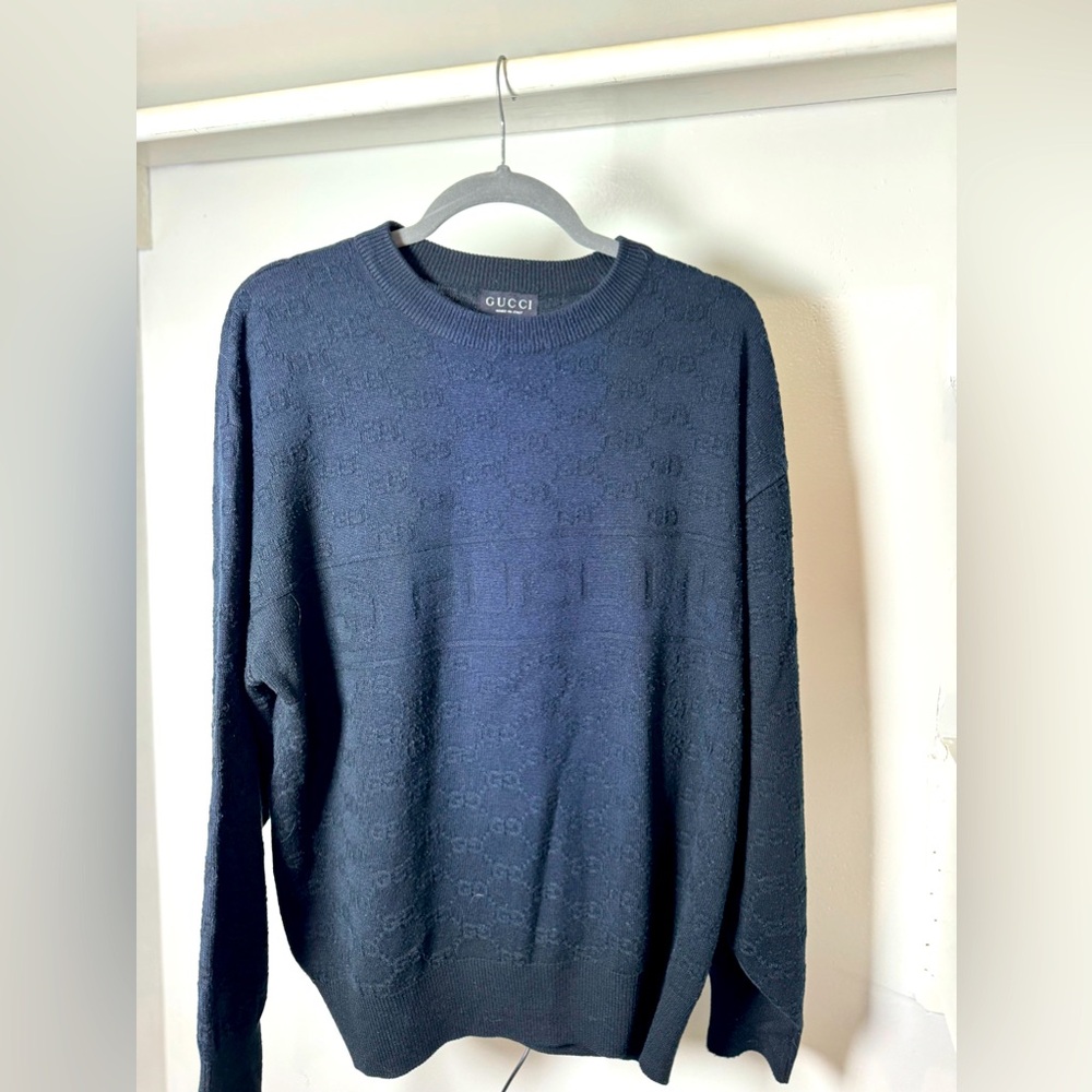 1990’s Gucci Sweater Black Unisex Vintage
